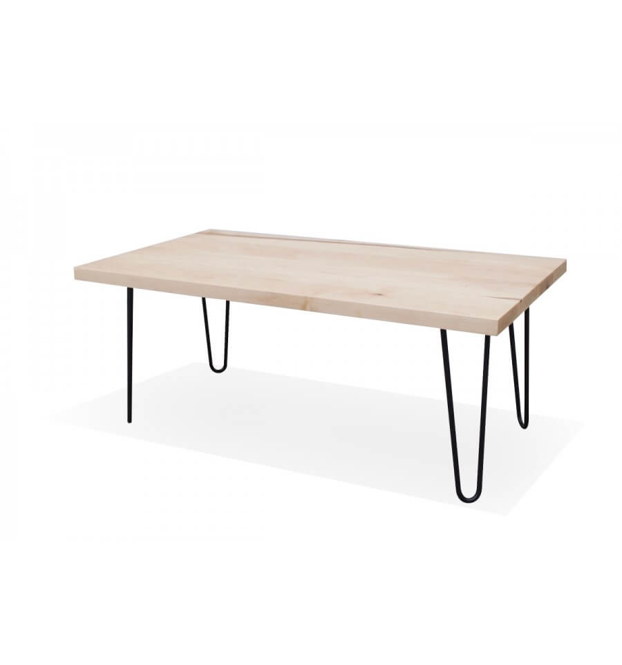 Maple Coffee Table W Hairpin Legs Saltwoods