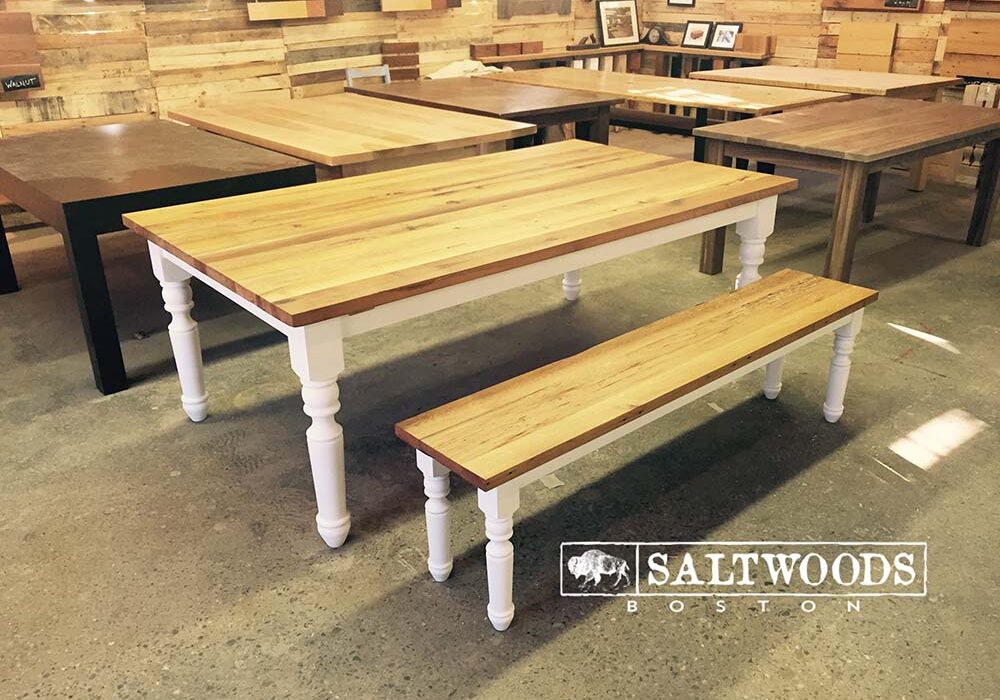 How to Find the Best Wood Varnish - Saltwoods Boston - wood varnish, wooden table legs, trestle tabletop, wood table leg styles, handmade wood table