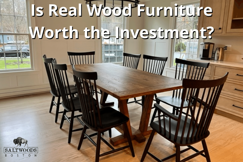 Is Real Wood Furniture Worth the Investment - Saltwoods Blog - real wood furniture, live edge wood, custom wood table, reclaimed wood dining table, handmade wood table