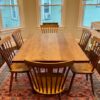 Birch Sutton table with java oil and maple cody chairs